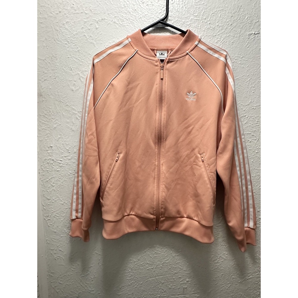 Adidas Originals Women's Pink Iconic Superstar Track Jacket Kids 14